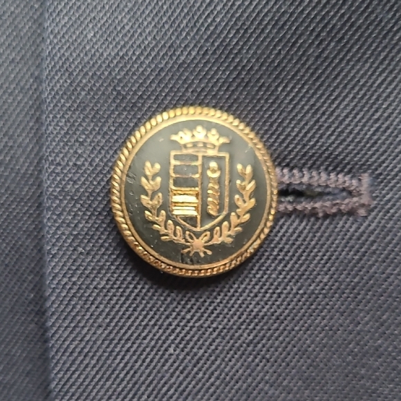 38R Tilley Endurables Travel Blazer Navy Pockets Statement Buttons - Picture 3 of 10